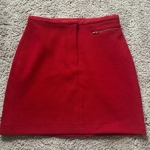 DKNY red skirt